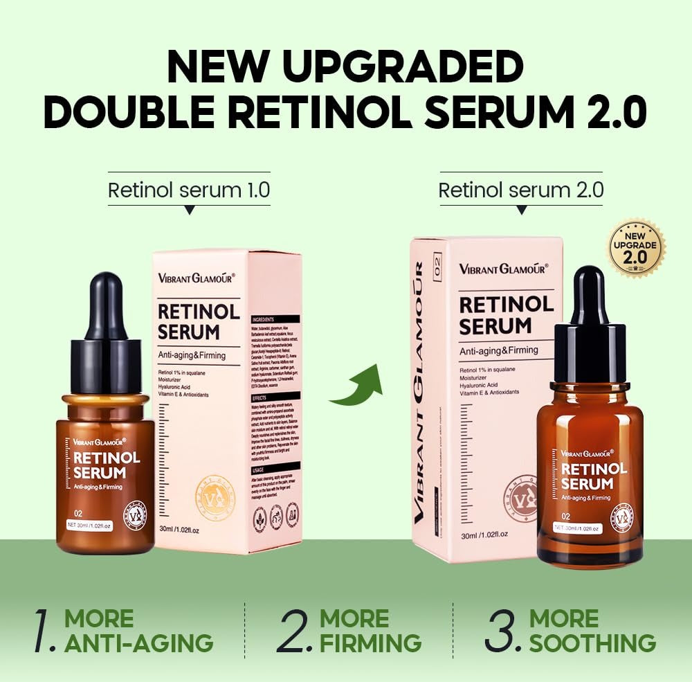 VIBRANT GLAMOÚR Anti-Aging Serum Reduce Wrinkles & Fine Lines-1.02 fl.oz