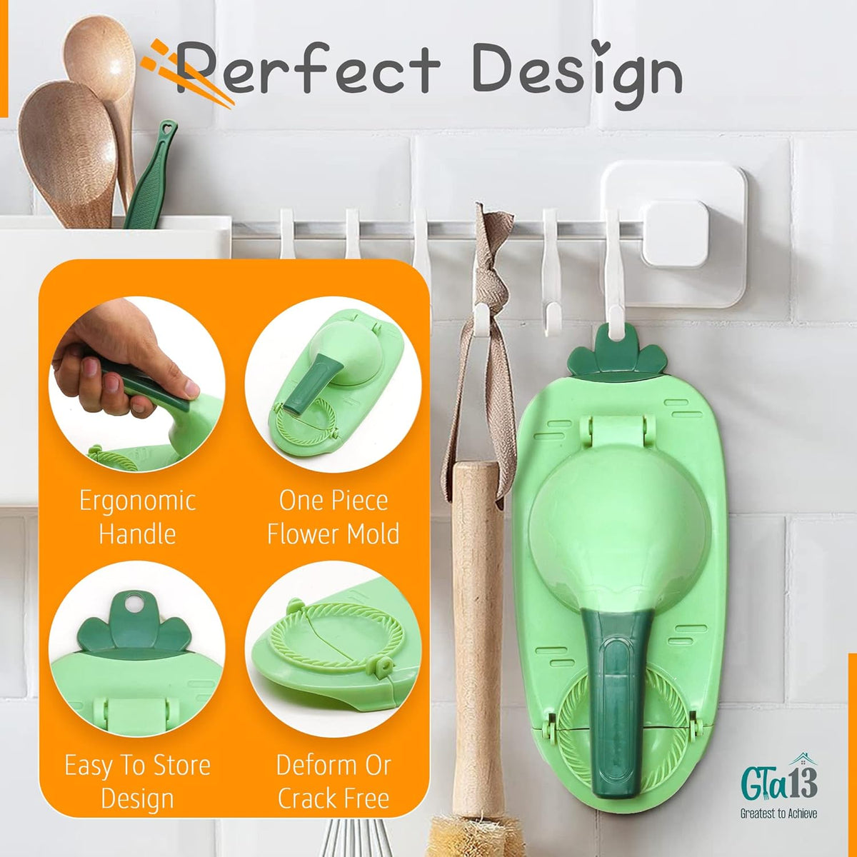 2 in-1 Manual Dumpling Maker Press, Dumpling Skin Maker Machine, Empanada Maker Press, Multifunctional DIY Manual Dumpling Press Mold Set
